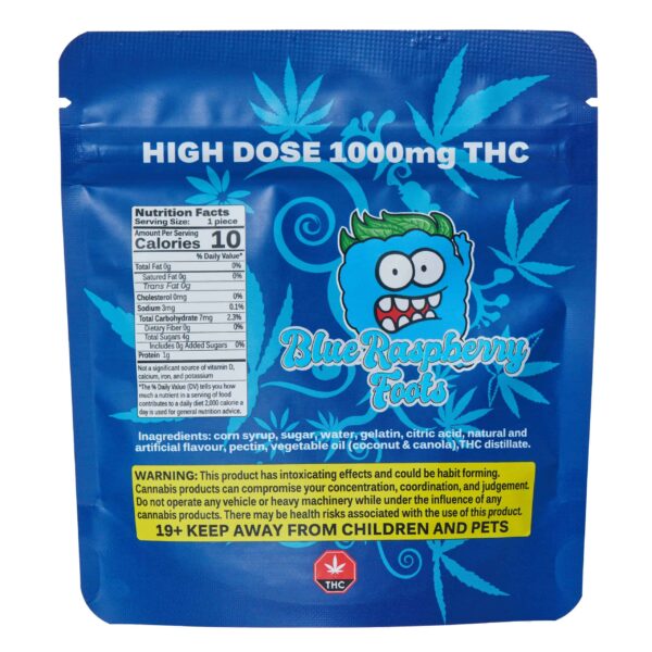 HIGH DOSE GUMMYS - Sour Blue Raspberry