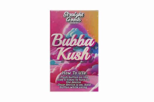 bubba-kush-back-1024×681 STRAIGHT GOODS 3 GRAM VAPE - Bubba Kush