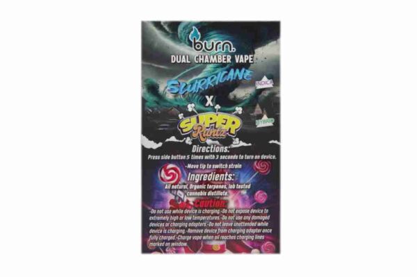slurricane-super-back-1024×681 BURN 6 GRAM VAPE - Slurricane x Super Runtz