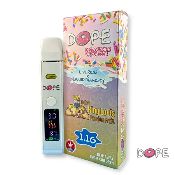 DOPE 1 GRAM VAPE PEN - King Louis Passion Fruit