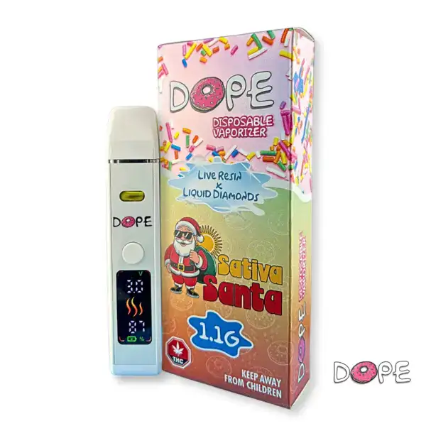 Copy of DOPE 1.1g Dispo Santa Sativa DOPE 1 GRAM VAPE PEN - Santa