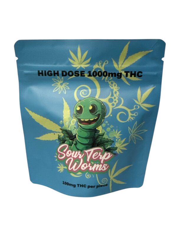 HIGH DOSE GUMMYS - Sour Terp Worms