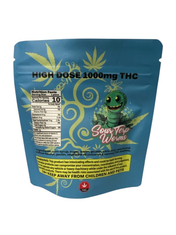 HIGH DOSE GUMMYS - Sour Terp Worms